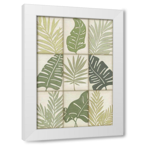 Verdant 9-Patch White Modern Wood Framed Art Print by Vess, June Erica