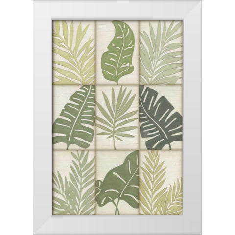 Verdant 9-Patch White Modern Wood Framed Art Print by Vess, June Erica