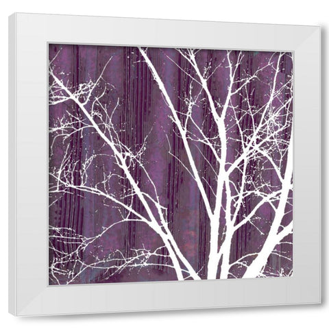 Small Aurora Silhouette III White Modern Wood Framed Art Print by Ludwig, Alicia