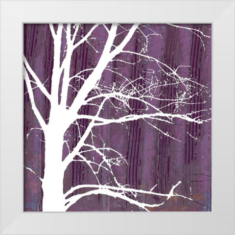 Small Aurora Silhouette IV White Modern Wood Framed Art Print by Ludwig, Alicia