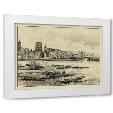 Riverside Estate I White Modern Wood Framed Art Print by Robida, A.