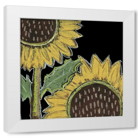 Flower Song III White Modern Wood Framed Art Print by Choate, Lisa