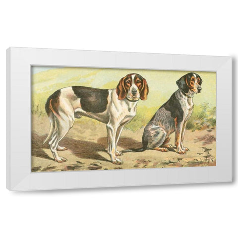 Mans Best Friend VI White Modern Wood Framed Art Print by Unknown