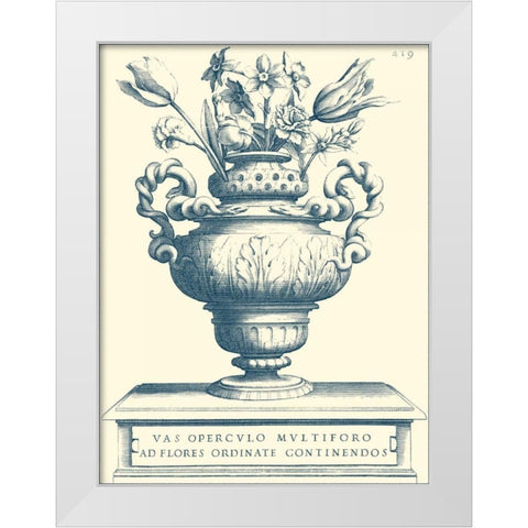 Tulipiere II White Modern Wood Framed Art Print by Vision Studio