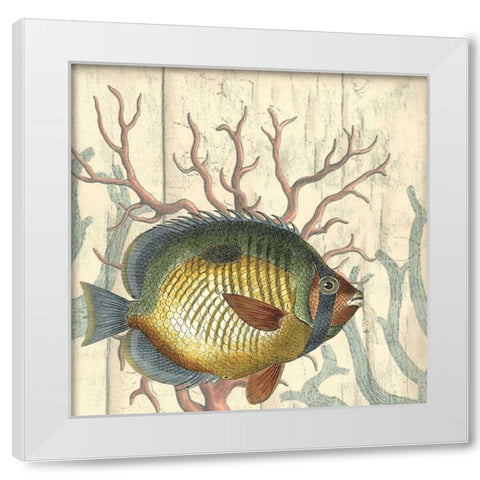 Coastal Montage I White Modern Wood Framed Art Print by Vision Studio