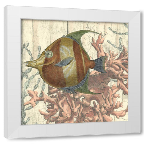 Coastal Montage II White Modern Wood Framed Art Print by Vision Studio