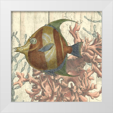 Coastal Montage II White Modern Wood Framed Art Print by Vision Studio