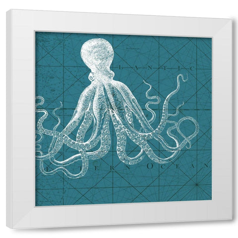 Coastal Menagerie VII White Modern Wood Framed Art Print by Vision Studio