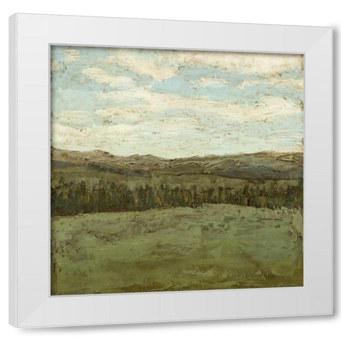 Western View III White Modern Wood Framed Art Print by Meagher, Megan