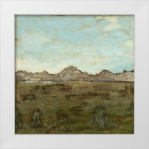 Western View IV White Modern Wood Framed Art Print by Meagher, Megan
