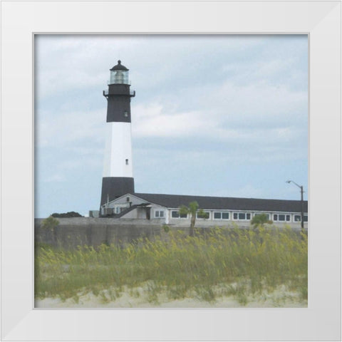 Tybee Lighthouse I White Modern Wood Framed Art Print by Ilosky, Pam