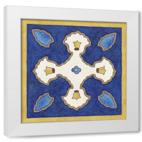 Royal Lapis I White Modern Wood Framed Art Print by Lam, Vanna