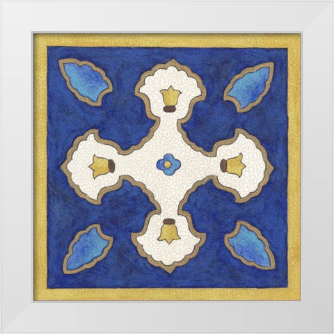 Royal Lapis I White Modern Wood Framed Art Print by Lam, Vanna