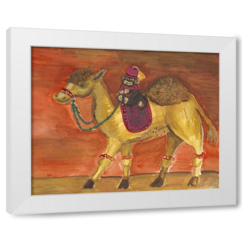 Delhi Parade II White Modern Wood Framed Art Print by Choate, Lisa