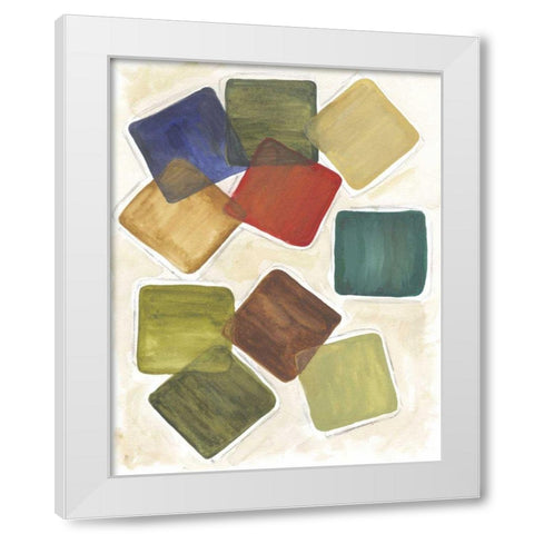 Color Bloc II White Modern Wood Framed Art Print by Choate, Lisa