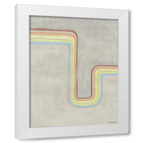 Retro Rhythm I White Modern Wood Framed Art Print by Lam, Vanna