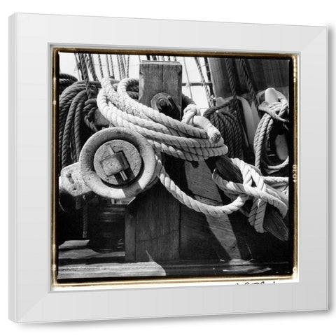 Ship Shape II White Modern Wood Framed Art Print by DeNardo, Laura
