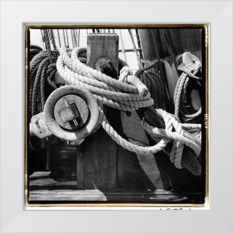 Ship Shape II White Modern Wood Framed Art Print by DeNardo, Laura