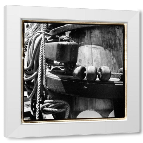 Ship Shape III White Modern Wood Framed Art Print by DeNardo, Laura