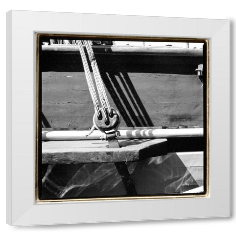 Ship Shape IV White Modern Wood Framed Art Print by DeNardo, Laura