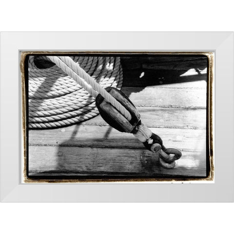 Ship Shape VI White Modern Wood Framed Art Print by DeNardo, Laura