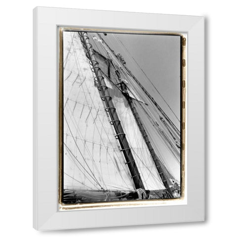 Set Sail I White Modern Wood Framed Art Print by DeNardo, Laura
