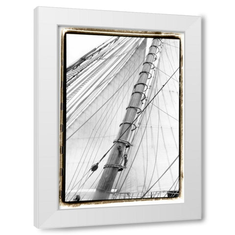 Set Sail VI White Modern Wood Framed Art Print by DeNardo, Laura