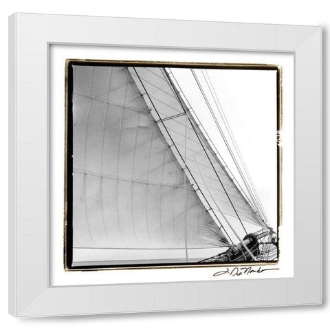 Undersail I White Modern Wood Framed Art Print by DeNardo, Laura