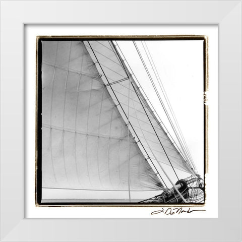 Undersail I White Modern Wood Framed Art Print by DeNardo, Laura