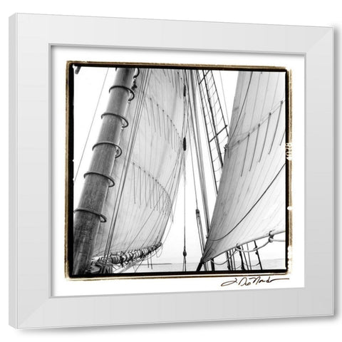 Undersail II White Modern Wood Framed Art Print by DeNardo, Laura