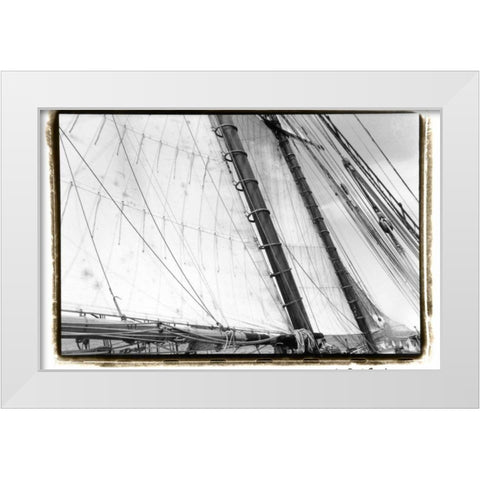 Undersail III White Modern Wood Framed Art Print by DeNardo, Laura