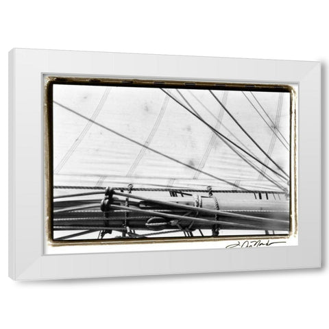 Undersail IV White Modern Wood Framed Art Print by DeNardo, Laura