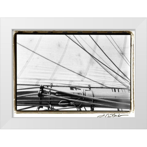 Undersail IV White Modern Wood Framed Art Print by DeNardo, Laura