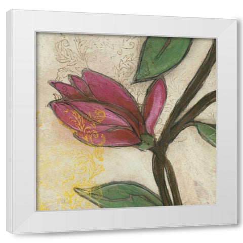 Tulip Poplar III White Modern Wood Framed Art Print by Goldberger, Jennifer