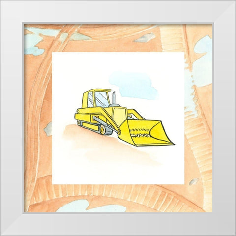 Charlies Loader White Modern Wood Framed Art Print by Swinford, Charles