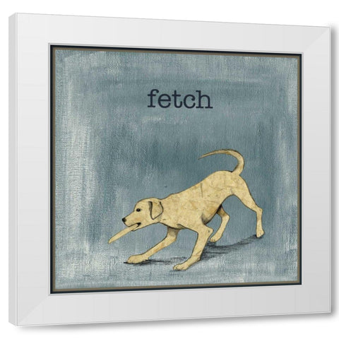 Fetch White Modern Wood Framed Art Print by Ludwig, Alicia