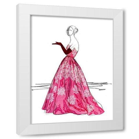 Night on the Town II White Modern Wood Framed Art Print by Vision Studio