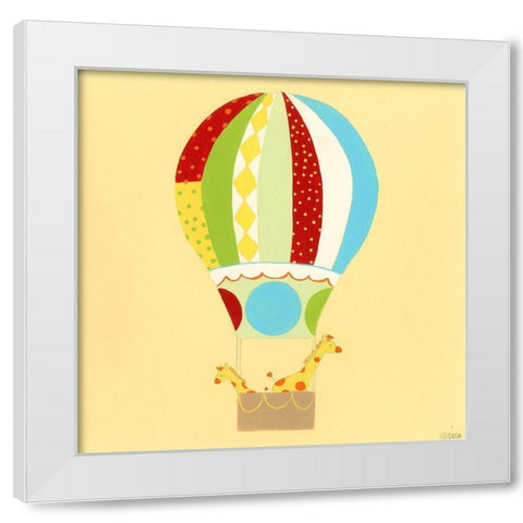 Up, Up and Away II White Modern Wood Framed Art Print by Vess, June Erica