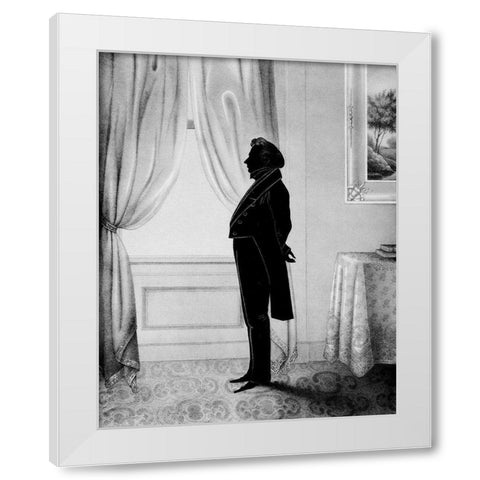 Men of Distinction II White Modern Wood Framed Art Print by Brown, William Henry