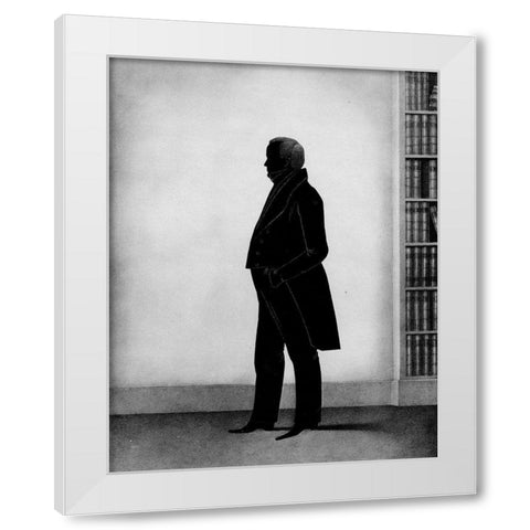 Men of Distinction IV White Modern Wood Framed Art Print by Brown, William Henry