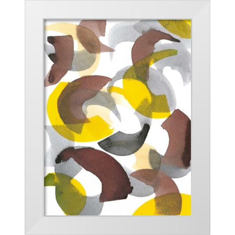Parenthesis II White Modern Wood Framed Art Print by Fuchs, Jodi