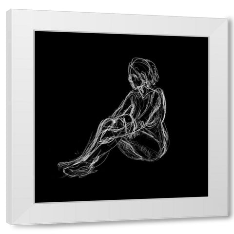 Figure Study on Black I White Modern Wood Framed Art Print by Swinford, Charles