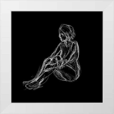 Figure Study on Black I White Modern Wood Framed Art Print by Swinford, Charles