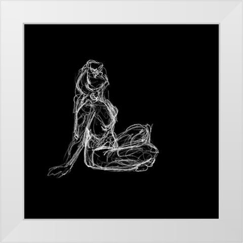 Figure Study on Black II White Modern Wood Framed Art Print by Swinford, Charles