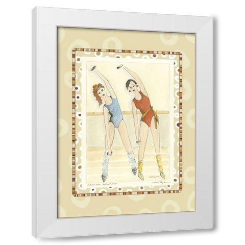 Waist Not, Want Not White Modern Wood Framed Art Print by Taylor, Kris