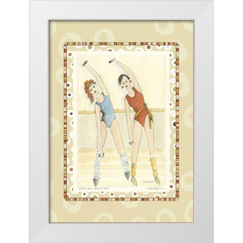 Waist Not, Want Not White Modern Wood Framed Art Print by Taylor, Kris