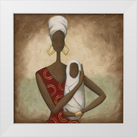 Joy White Modern Wood Framed Art Print by Meagher, Megan