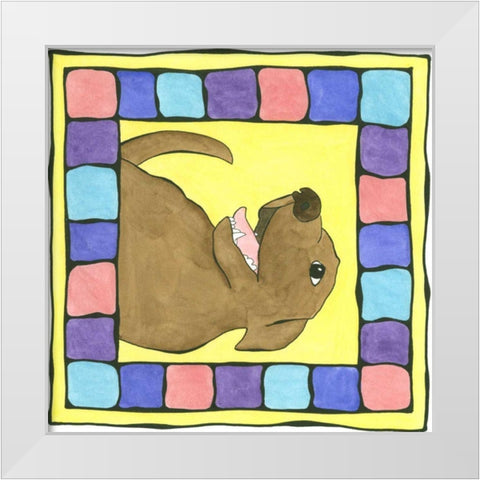 Scout White Modern Wood Framed Art Print by Meagher, Megan