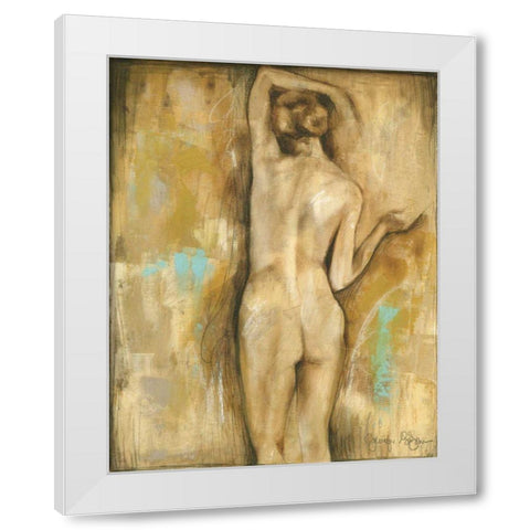 Nude Gesture II White Modern Wood Framed Art Print by Goldberger, Jennifer