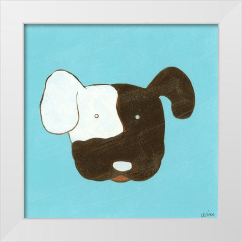 Max White Modern Wood Framed Art Print by Vess, June Erica